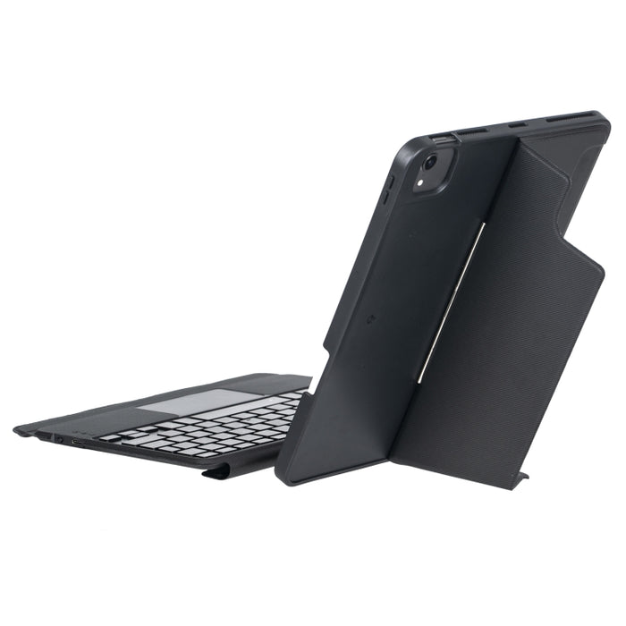 T11B-AS Funda para teclado Bluetooth táctil retroiluminada giratoria desmontable para iPad Air 11 2024 / Air 5 / Air 4 10,9 / Pro 11 2022 2021 2020 2018, For iPad Air 11 2025 / Air 11 2024 / Air 5 / Air 4 10.9 / Pro 11 2022 2021 2020 2018
