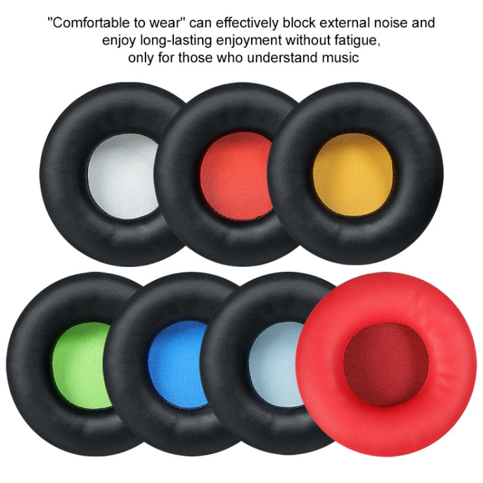 2 uds. Para Skullcandy/HESH 2,0 HESH, funda de cojín para auriculares ordinarios, orejeras de repuesto con malla (rojo + malla roja)