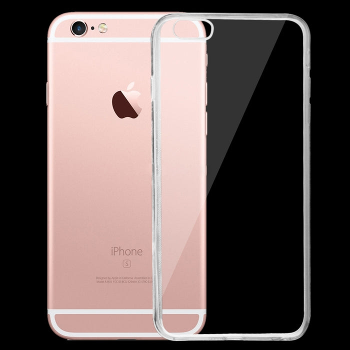 Para iPhone 6 y 6s Funda protectora de TPU transparente ultrafina de 0,75 mm
