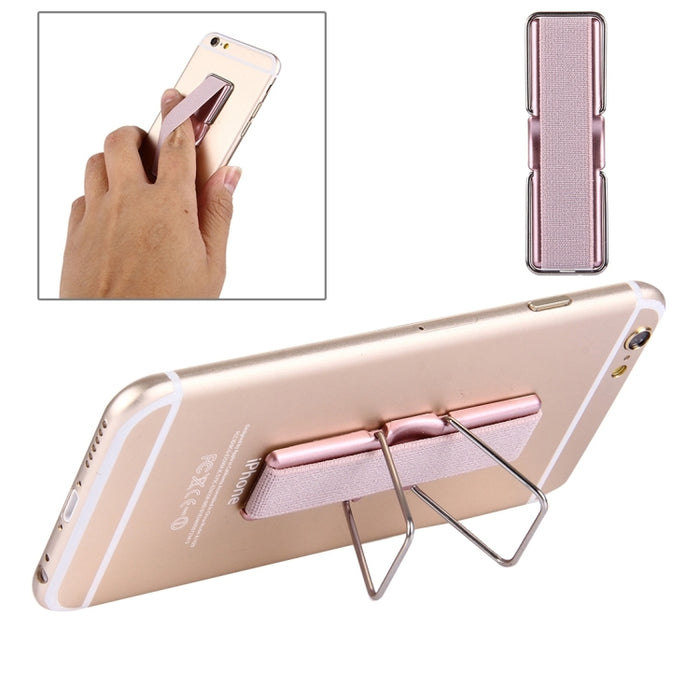 Mini soporte adhesivo universal ajustable 2 en 1 + agarre delgado para los dedos, tamaño: 7,3 x 2,2 x 0,3 cm