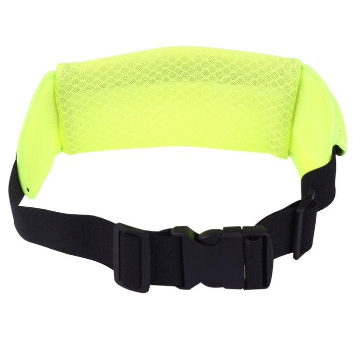 Riñonera de tela transpirable de malla multifuncional para deportes al aire libre con tira reflectante nocturna y orificio para auriculares para iPhone, Samsung, Sony y otros teléfonos (de menos de 6 pulgadas)