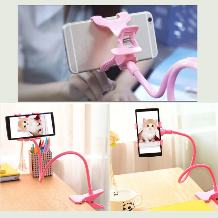 Soporte Universal multifuncional Flexible de brazo largo para perezosos, cabecero de escritorio, mesita de noche, soporte para teléfono de coche, soporte para tableta