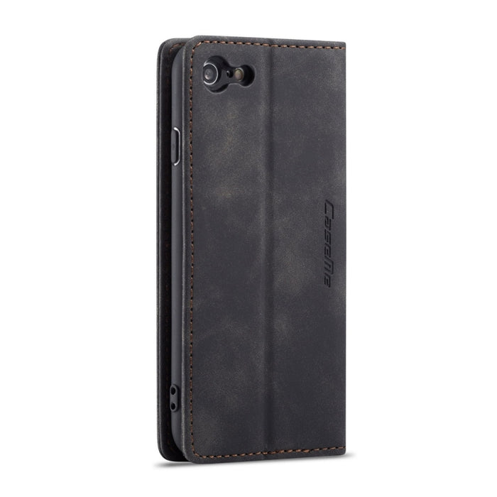 CaseMe-013 Funda de cuero con tapa horizontal esmerilada retro multifuncional para iPhone 6/6s, con ranura para tarjeta, soporte y billetera