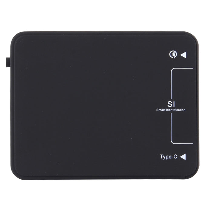 Q8118 1 Carga Rápida 3.0 + 4 USB de Identificación Inteligente + 1 Cargador USB de Escritorio USB-C / Type-C 3.1