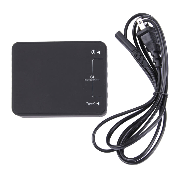 Q8118 1 Carga Rápida 3.0 + 4 USB de Identificación Inteligente + 1 Cargador USB de Escritorio USB-C / Type-C 3.1