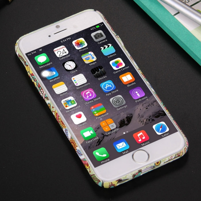 Para iPhone 6 y 6s Funda protectora para PC con patrón de estilo nacional