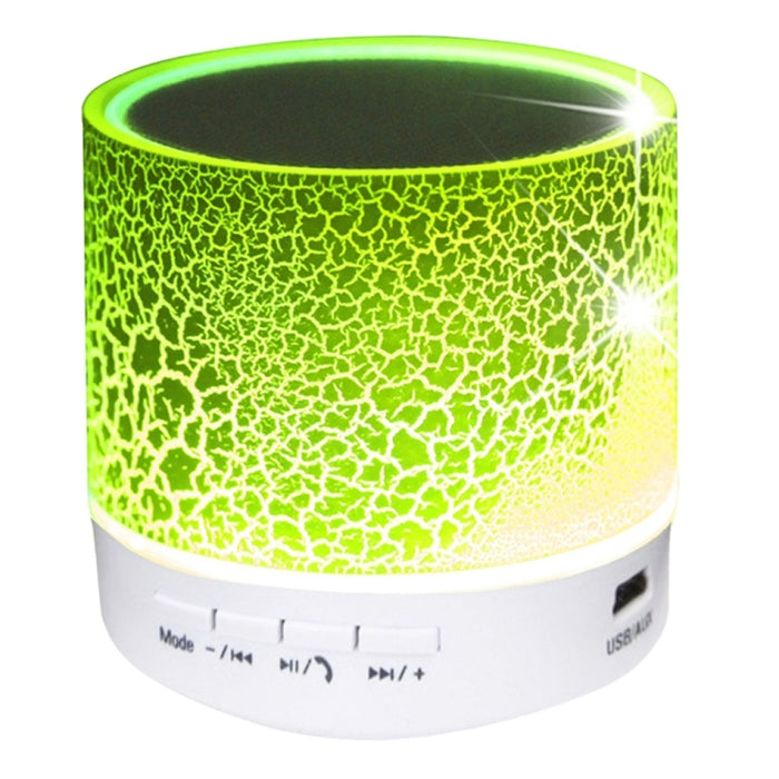 Mini altavoz estéreo Bluetooth portátil A9 con luz LED, micrófono incorporado, compatible con llamadas manos libres y tarjeta TF