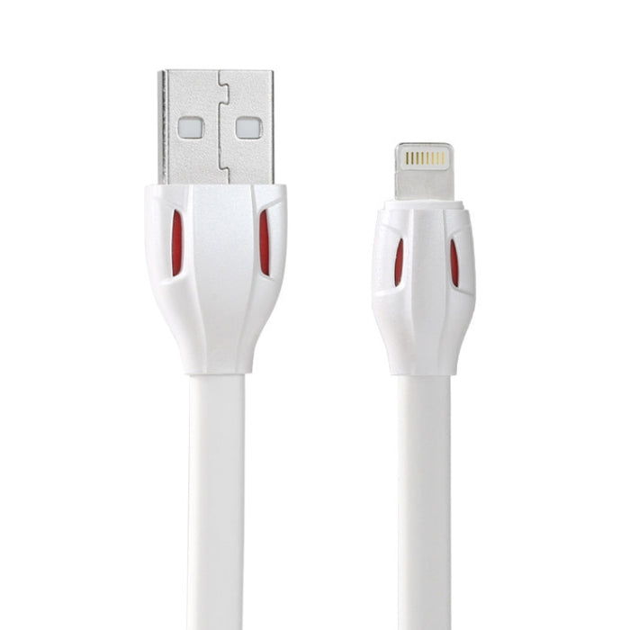 REMAX RC-035i Laser Series 1m 2.1A Cable cargador de sincronización de datos de 8 pines a USB con indicador LED