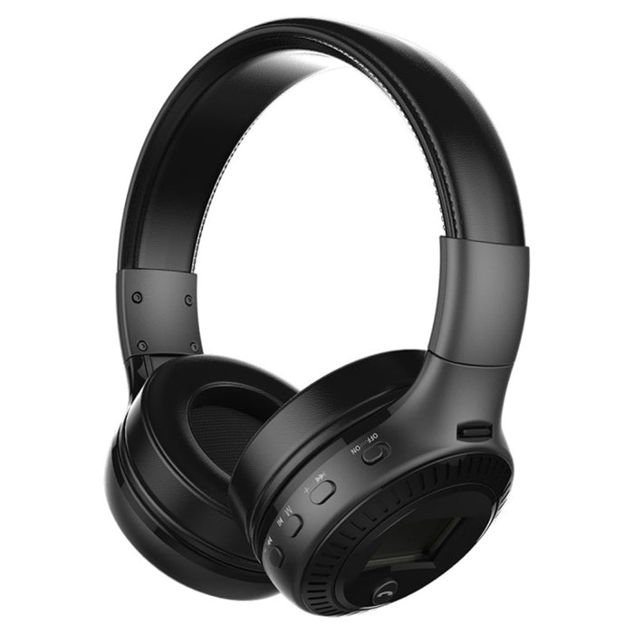 Zealot B19 Auriculares de música estéreo Bluetooth con diadema plegable y pantalla para iPhone, Galaxy, Huawei, Xiaomi, LG, HTC y otros teléfonos inteligentes