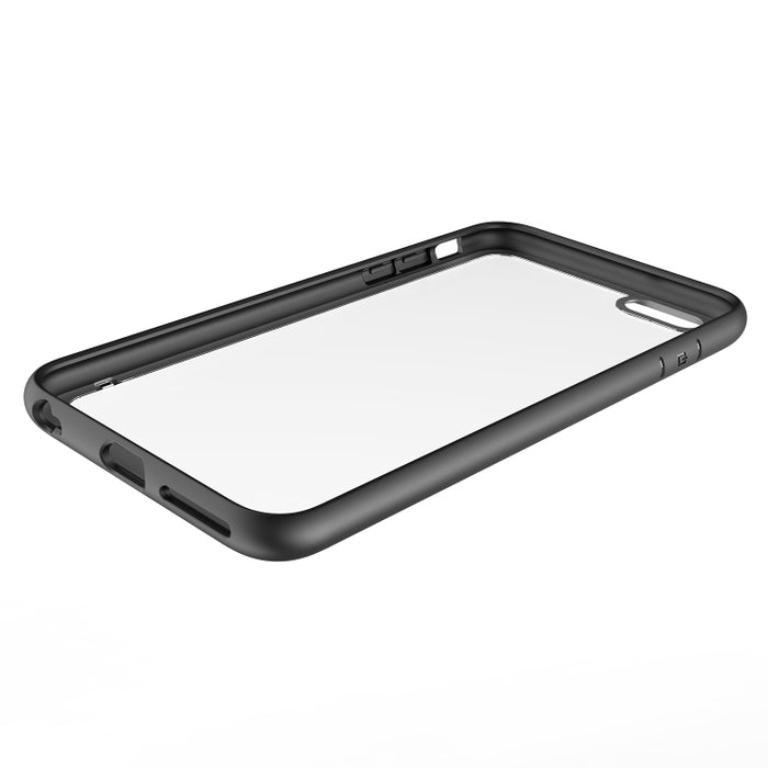Estuche de PC acrílico con marco bicolor para iPhone 6