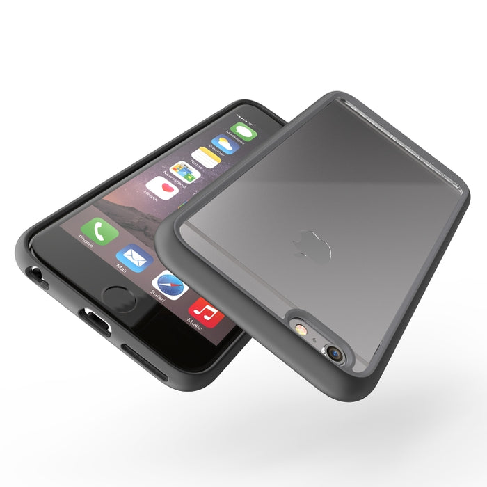 Estuche de PC acrílico con marco bicolor para iPhone 6