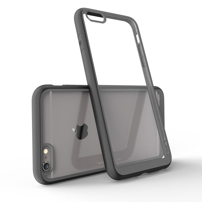 Estuche de PC acrílico con marco bicolor para iPhone 6