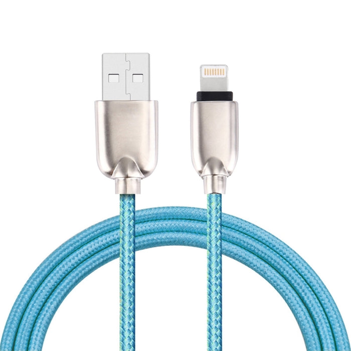 1m tejido 108 núcleos de cobre 8 pines a cable de carga de sincronización de datos USB para iPhone, iPad