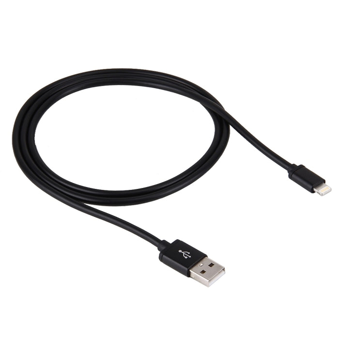 Cable de carga de sincronización de datos USB de 1 m, 3 A, 8 pines a USB para iPhone, iPad, diámetro: 4 cm