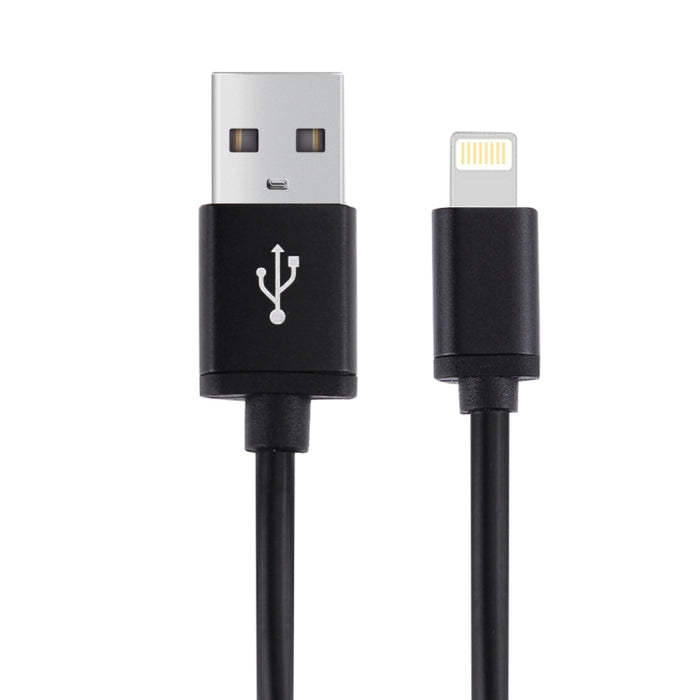 Cable de carga de sincronización de datos USB de 1 m, 3 A, 8 pines a USB para iPhone, iPad, diámetro: 4 cm