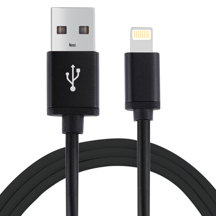 Cable de carga de sincronización de datos USB de 1 m, 3 A, 8 pines a USB para iPhone, iPad, diámetro: 4 cm