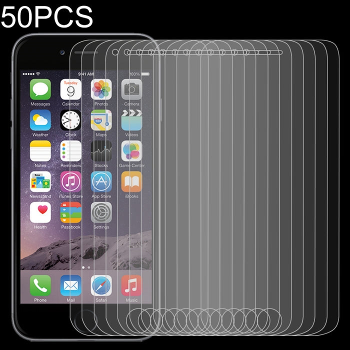 50 PCS 0.26mm 9H 2.5D Película de vidrio templado para iPod touch 6 / touch 7