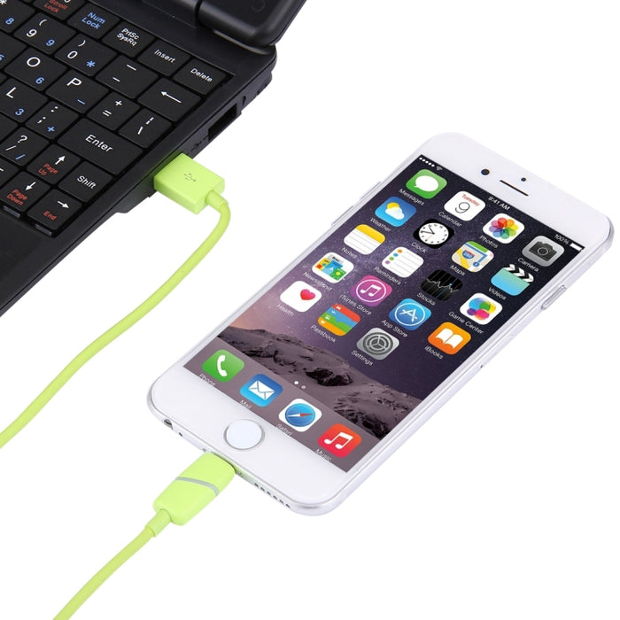 Pin circular del estilo 8 de la caja de regalo de la bobina del 1m al cable de sincronización de datos del USB con el indicador para el iPhone, iPad
