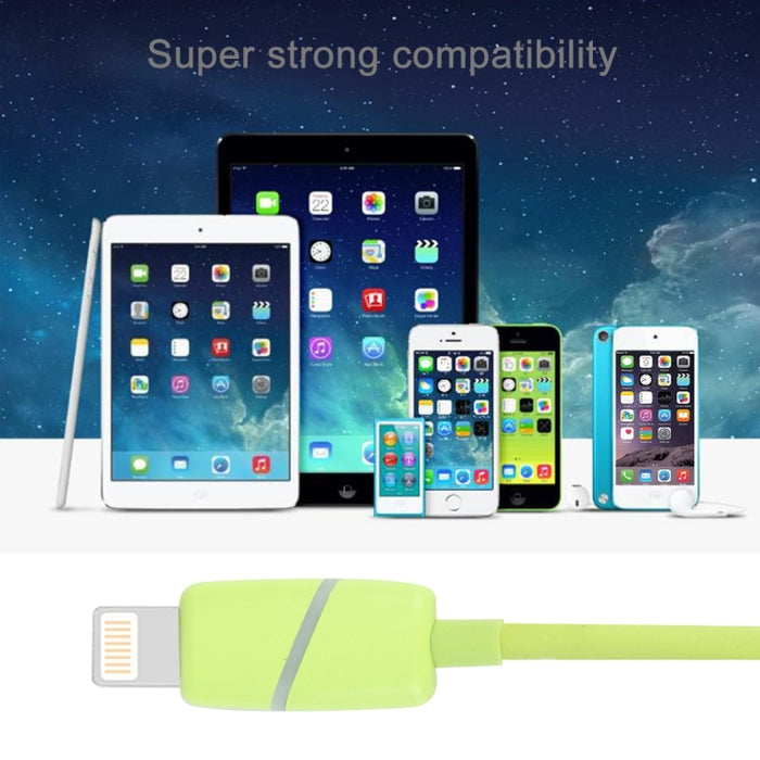 Pin circular del estilo 8 de la caja de regalo de la bobina del 1m al cable de sincronización de datos del USB con el indicador para el iPhone, iPad