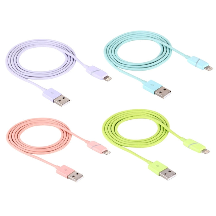 Pin circular del estilo 8 de la caja de regalo de la bobina del 1m al cable de sincronización de datos del USB con el indicador para el iPhone, iPad