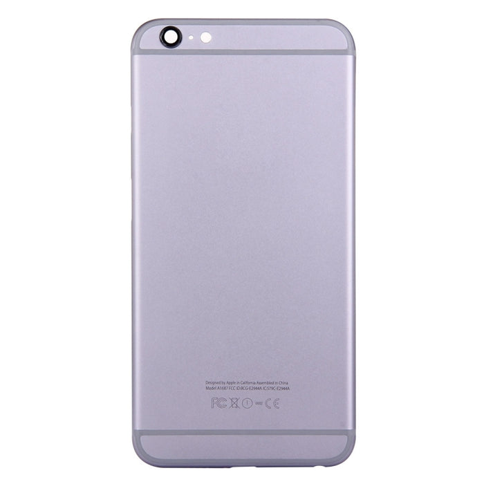 5 en 1 para iPhone 6s Plus (cubierta trasera + bandeja para tarjetas + tecla de control de volumen + botón de encendido + tecla vibradora con interruptor de silencio) Cubierta de carcasa de ensamblaje completo (dorado + negro), For 6s Plus             ...