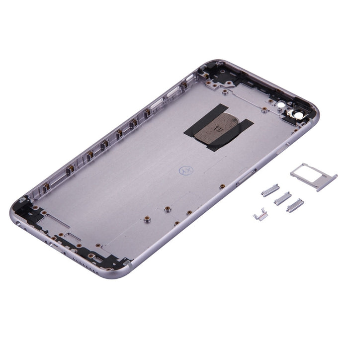5 en 1 para iPhone 6s Plus (cubierta trasera + bandeja para tarjetas + tecla de control de volumen + botón de encendido + tecla vibradora con interruptor de silencio) Cubierta de carcasa de ensamblaje completo (dorado + negro), For 6s Plus             ...