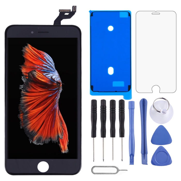 Pantalla LCD y digitalizador de montaje completo con marco para iPhone 6s Plus, 3 in 1 for i6S Plus White, 3 in 1 for i6S Plus Black