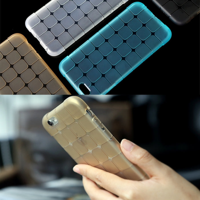 Serie Rock Magic Cube para iPhone 6 Plus y 6s Plus Funda protectora trasera transparente de TPU suave