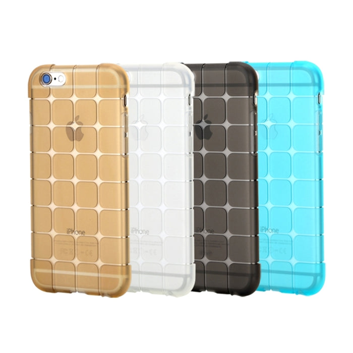 Serie Rock Magic Cube para iPhone 6 Plus y 6s Plus Funda protectora trasera transparente de TPU suave