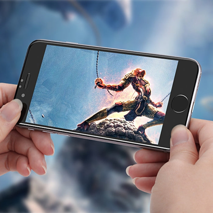 Película de pantalla de vidrio templado a prueba de explosiones 3D de dureza superficial 9H de 0,26 mm para iPhone 6 Plus y 6s Plus