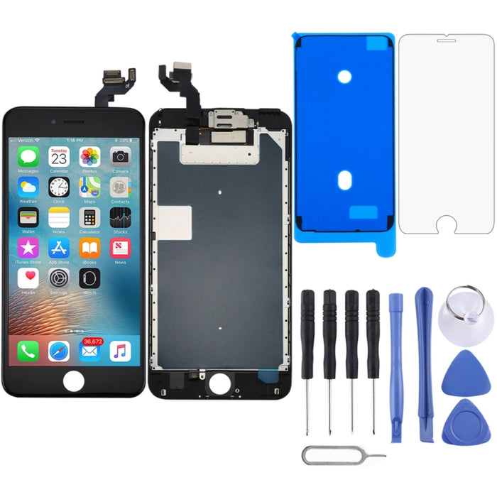 Pantalla LCD y digitalizador de montaje completo con cámara frontal para iPhone 6s Plus, 4 in 1 for i6S Plus White, 4 in 1 for i6S Plus Black