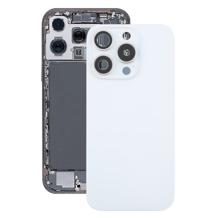 Para iPhone 16 Pro Max Cubierta trasera de batería de vidrio original con cubierta de lente de cámara + imán MagSafe, For iPhone 16 Pro Max(with MagSafe)