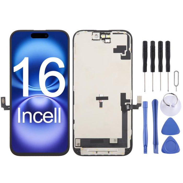 Pantalla LCD HD+ Incell para iPhone 16 con digitalizador, ensamblaje completo, For iPhone 16(HD+ incell)
