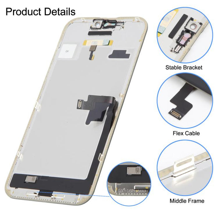 GX Soft OLED Screen For iPhone 16 Pro Max, For iPhone 16 Pro Max(GX Soft LCD)