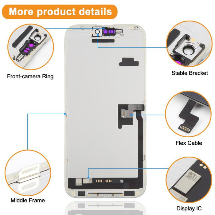 Pantalla OLED suave HXL para iPhone 16 Pro Max, For iPhone 16 Pro Max