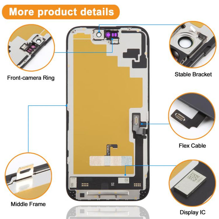 Pantalla OLED suave HXL para iPhone 16, For iPhone 16