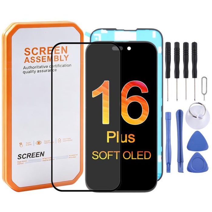 Pantalla OLED suave HXL para iPhone 16 Plus, For iPhone 16 Plus