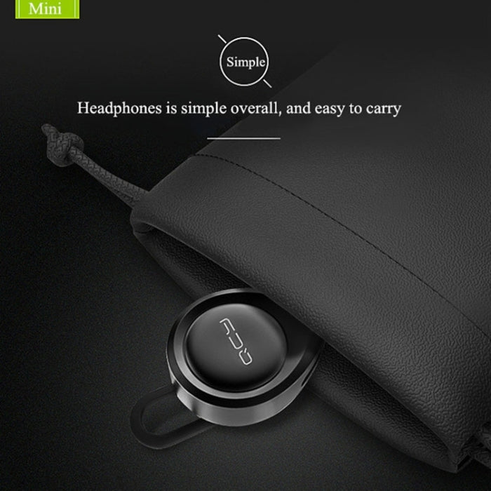 QCY J11 Auricular inalámbrico Bluetooth 4.1 de conducción universal con micrófono para teléfonos inteligentes u otros dispositivos Bluetooth, distancia efectiva de Bluetooth: 10 M