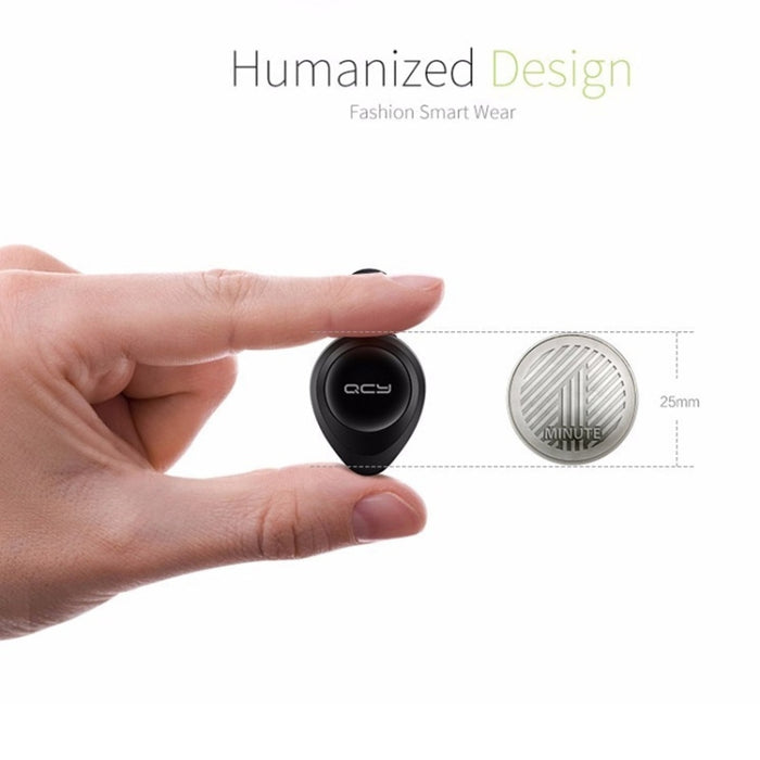 QCY J11 Auricular inalámbrico Bluetooth 4.1 de conducción universal con micrófono para teléfonos inteligentes u otros dispositivos Bluetooth, distancia efectiva de Bluetooth: 10 M
