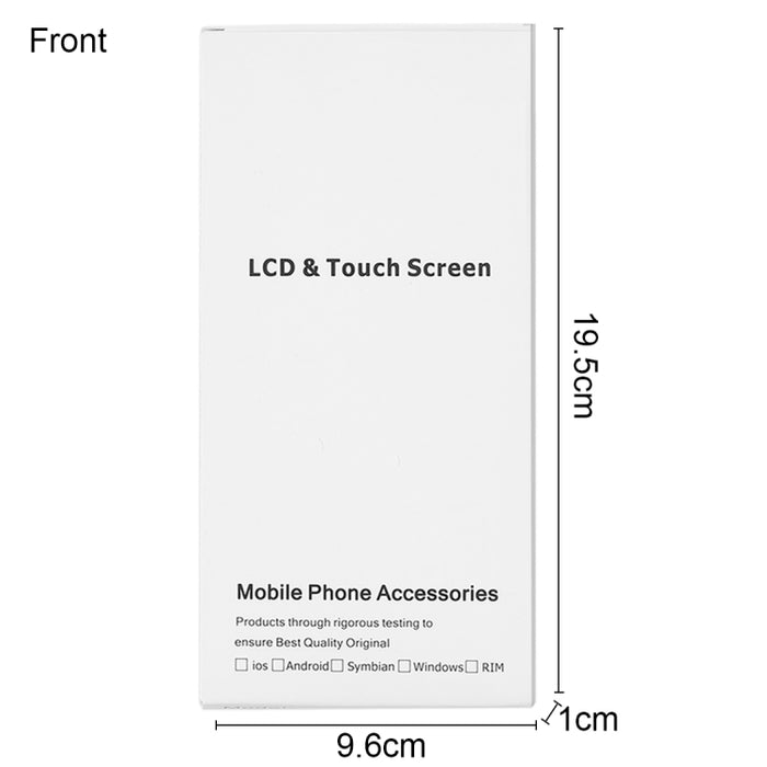 Caja blanca de embalaje de cartón de 50 piezas para iPhone 6s Plus y 6 Plus, pantalla LCD y ensamblaje completo del digitalizador, Packaging Box for 6s Plus & 6 Plus