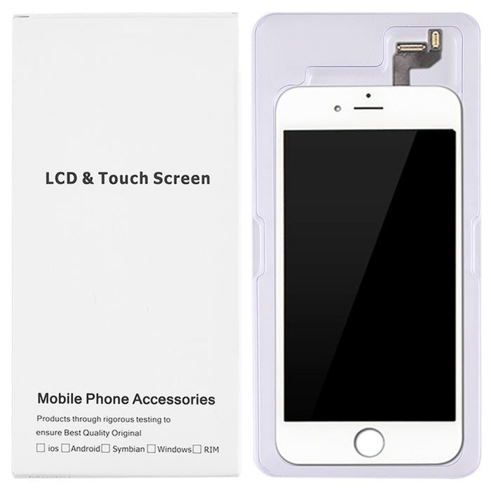 Caja blanca de embalaje de cartón de 50 piezas para iPhone 6s Plus y 6 Plus, pantalla LCD y ensamblaje completo del digitalizador, Packaging Box for 6s Plus & 6 Plus