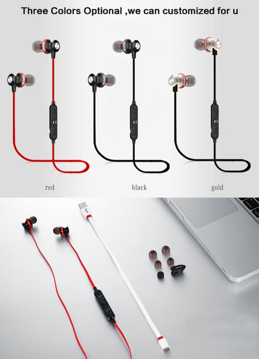 Auricular Bluetooth magnético deportivo inalámbrico AWEI A980BL con control de cable, compatible con llamada manos libres
