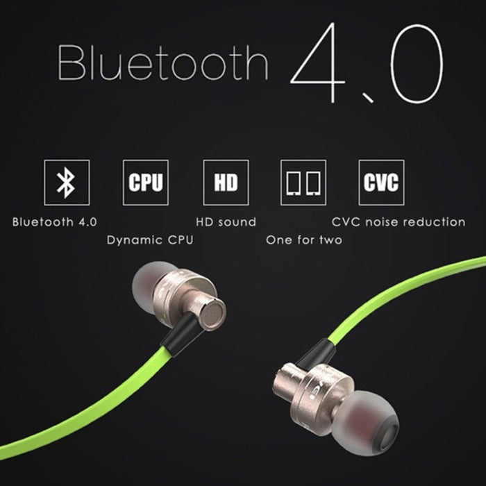 AWEI A990BL Auricular estéreo Bluetooth inalámbrico deportivo con control de cable + micrófono, compatible con llamadas manos libres