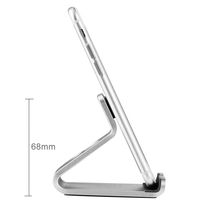 Exquisito soporte de escritorio de aleación de aluminio soporte DOCK para iPhone, Galaxy, Huawei, Xiaomi, LG, HTC y tableta de 7 pulgadas