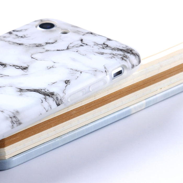 Para iPhone 6 Plus y 6s Plus Funda protectora trasera de TPU con patrón de mármol