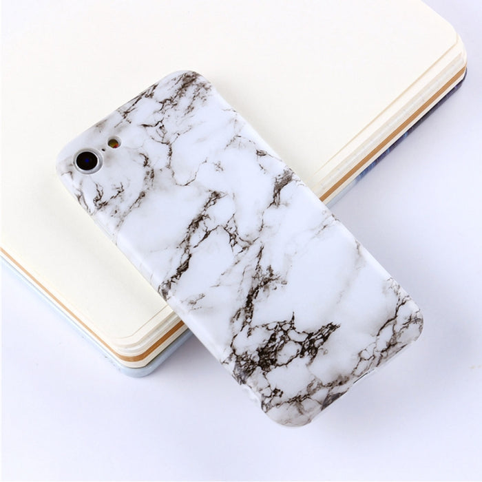 Para iPhone 6 Plus y 6s Plus Funda protectora trasera de TPU con patrón de mármol