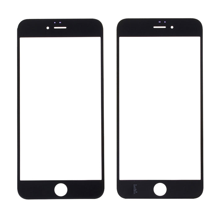 5 piezas negras + 5 piezas blancas para iPhone 6s y 6 lentes de vidrio exterior de pantalla frontal, 5 Black 5 White for i6s