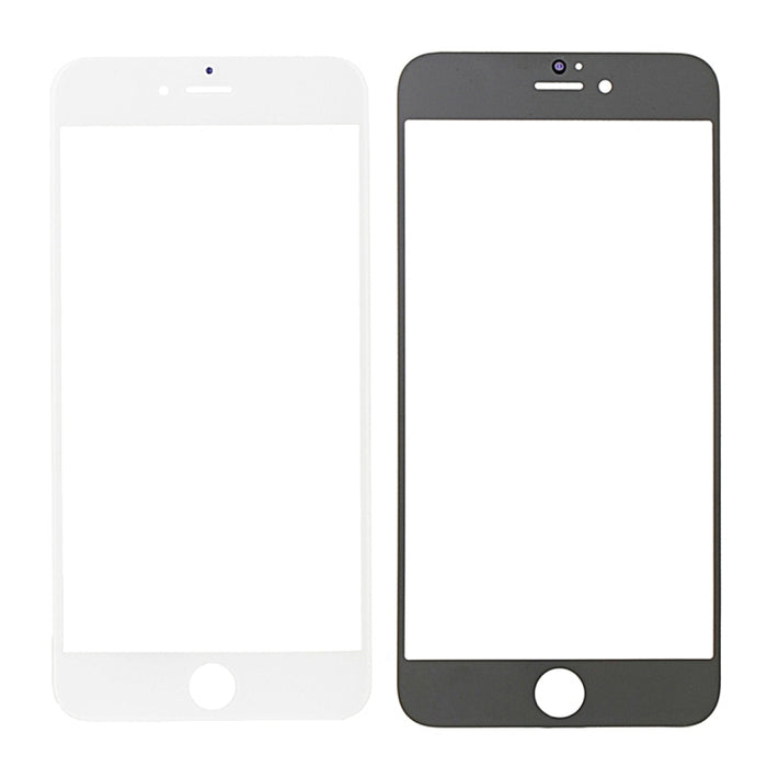 5 piezas negras + 5 piezas blancas para iPhone 6s y 6 lentes de vidrio exterior de pantalla frontal, 5 Black 5 White for i6s