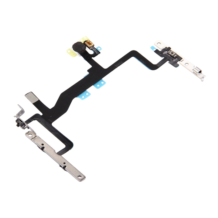 Botón de encendido, botón de volumen y cable flexible de linterna con soportes para iPhone 6s, For iPhone 6s