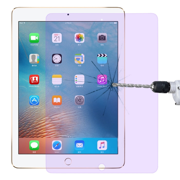 Película de vidrio templado a prueba de explosiones anti-rayos azules de 0,33 mm 9H 2.5D para iPad 9.7 (2018)/(2017) y Pro 9.7 y Air 2 y Air